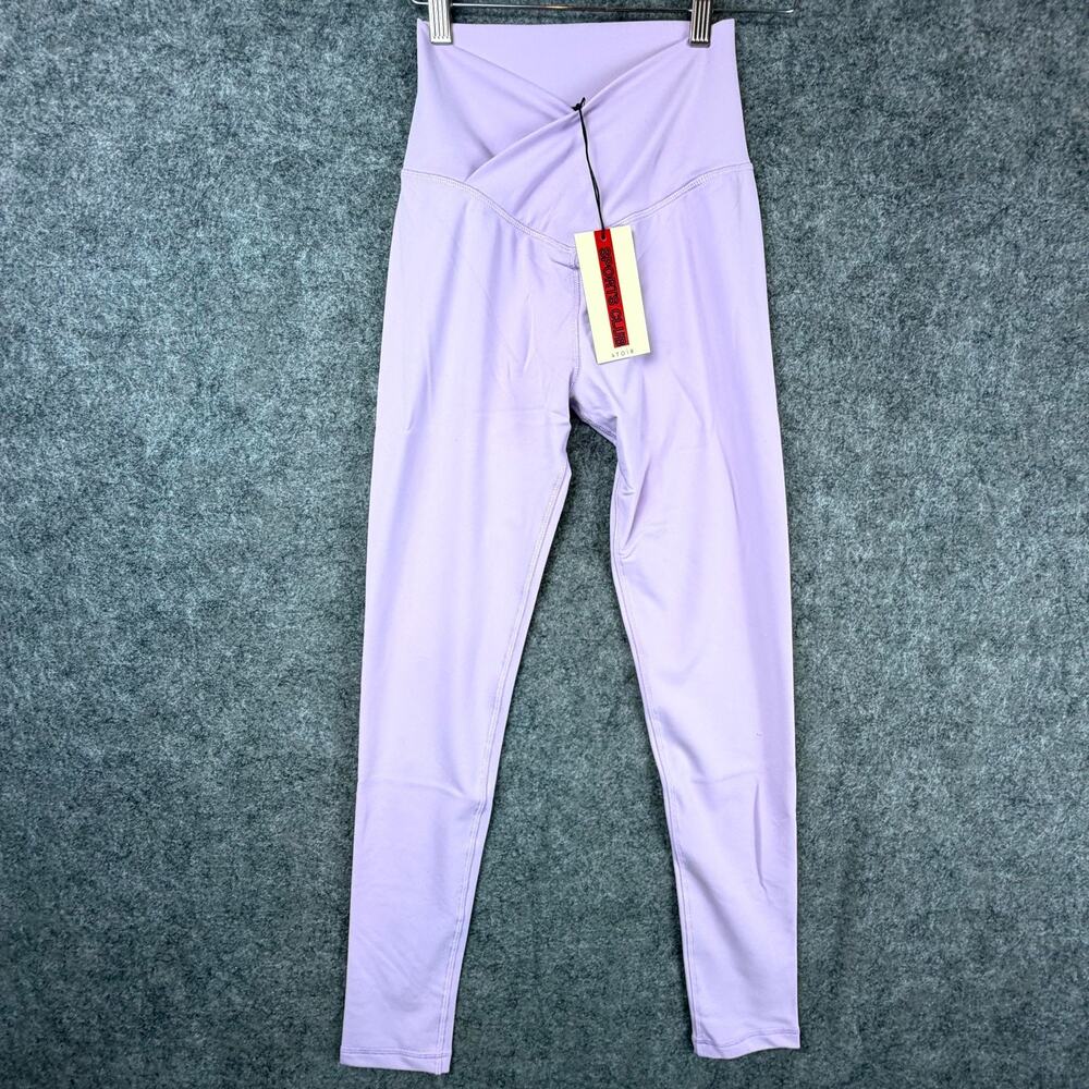 Atoir Sports Club South Leggings‎ Womens 4 Lilac Yoga Performance V Waist